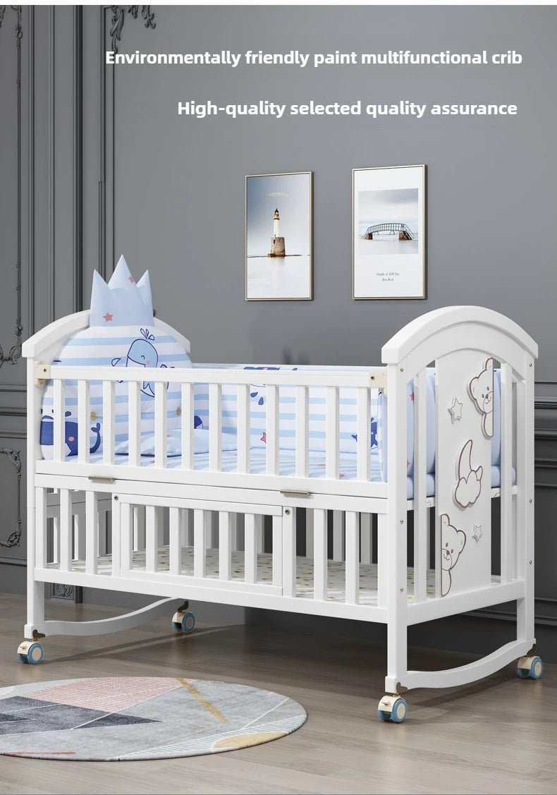 Newborn Solid Wood Crib