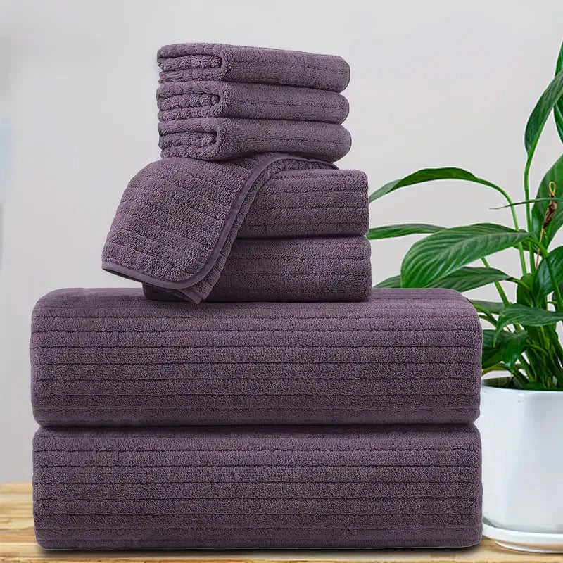 8 Pcs Bath Towel Set