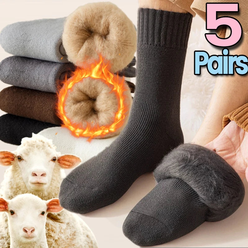 Thick Fuzzy Wool Socks