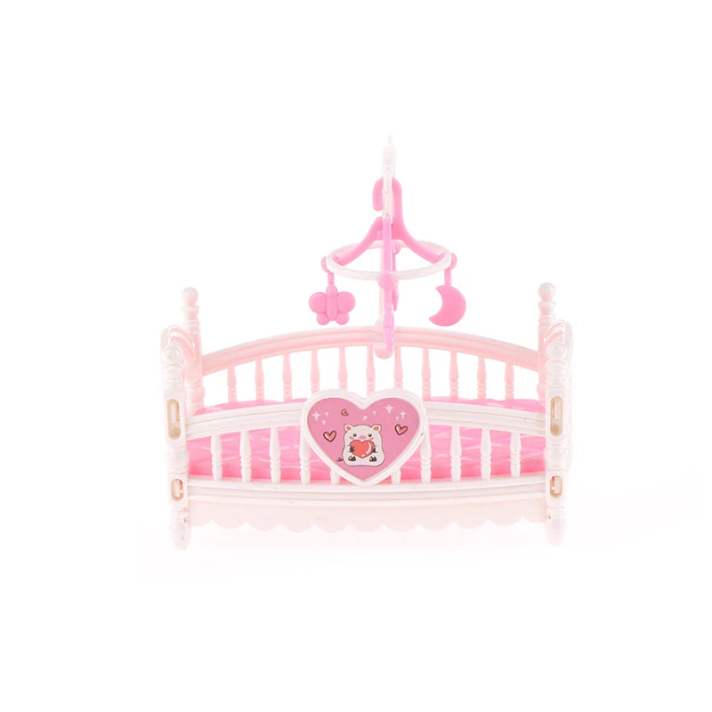 Dollhouse Miniature Baby Room Bassinet Bed