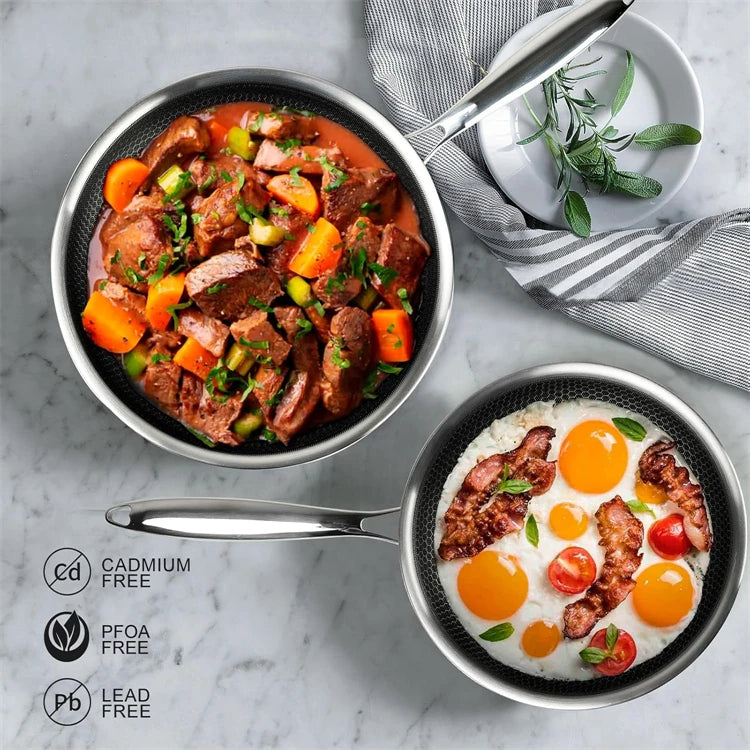 Nonstick Frying Pan Stainless Steel