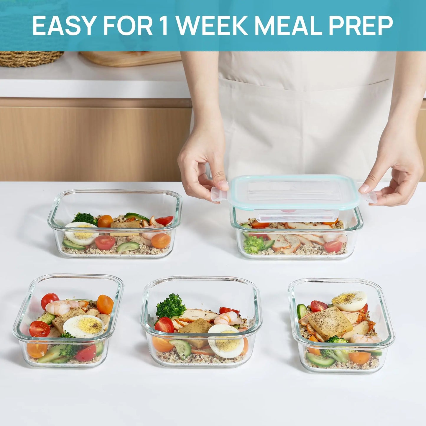 Glass Lunch Box Food Storage Containers