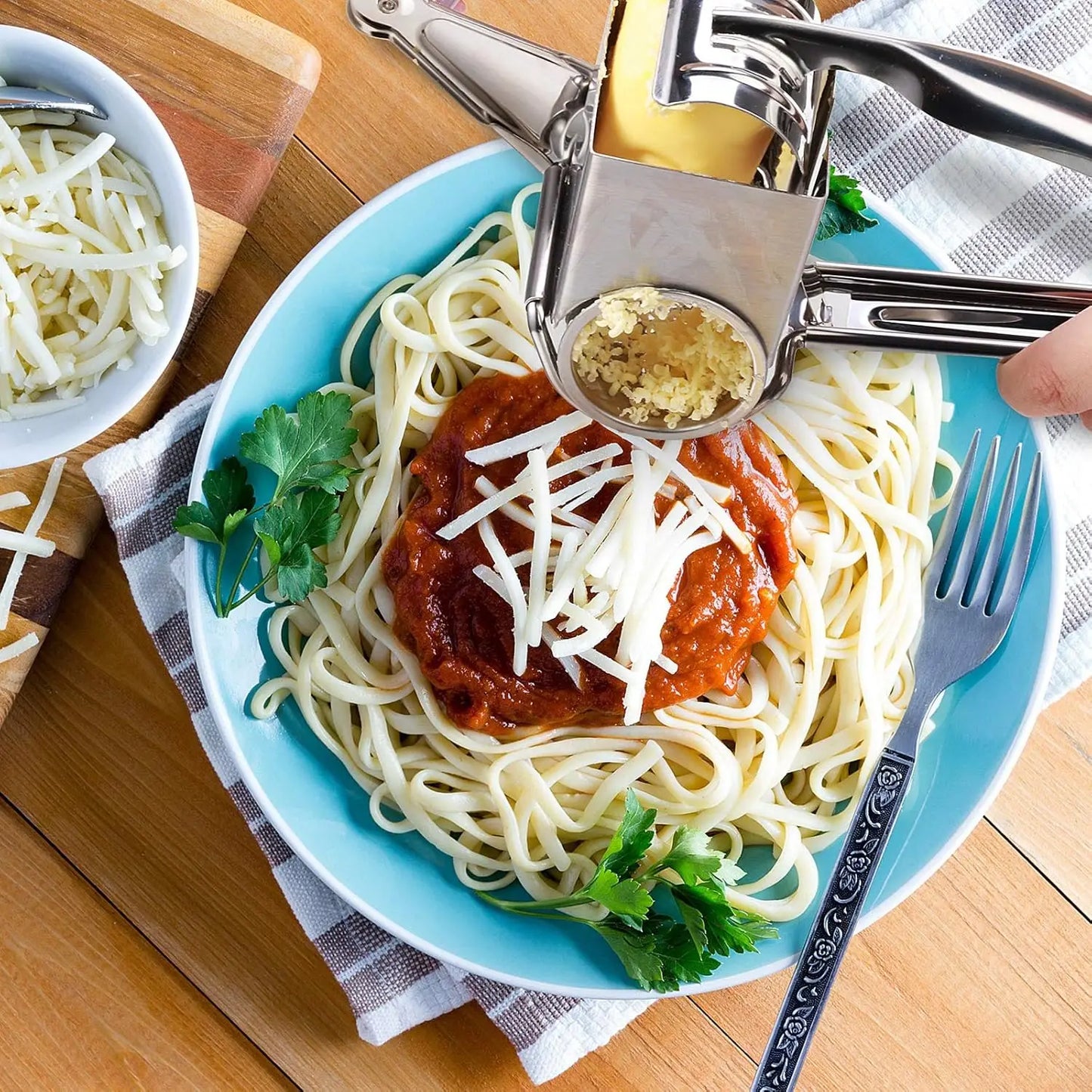 Rotary Cheese Grater Stainless Steel Handheld