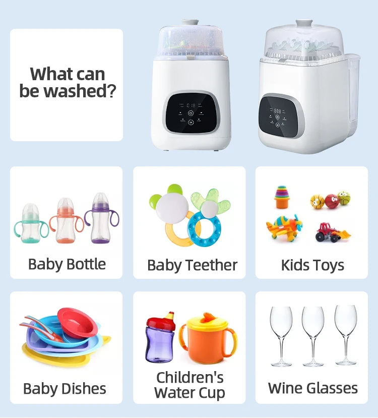Oem Odm 530w Baby Bottle Sterilizers Baby Bottle Washer Machine Baby Dishwasher