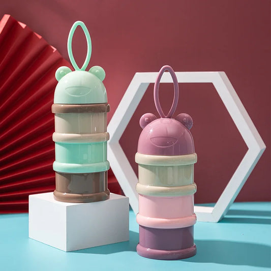 Colored Milk Powder Box Multilayered Portable Storage