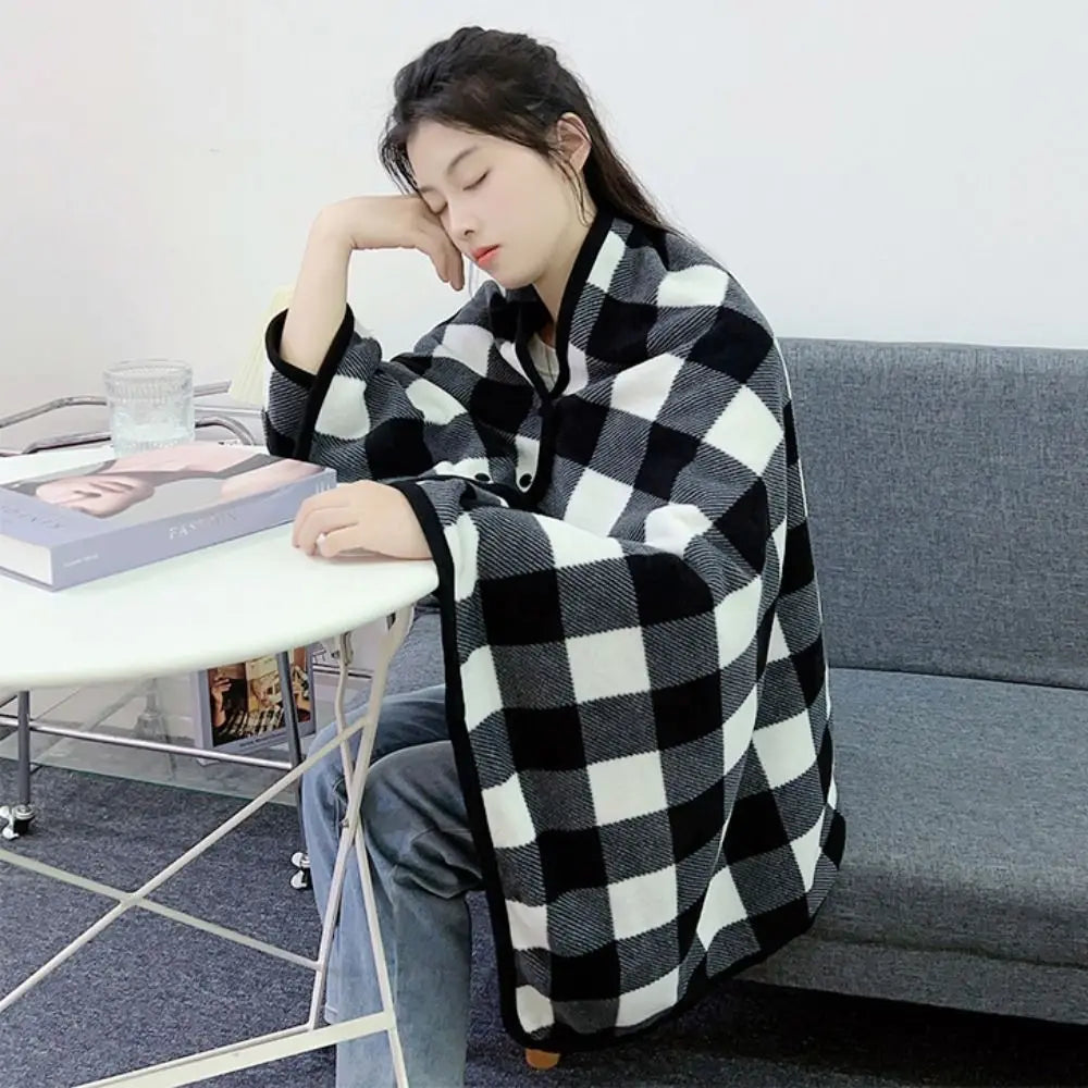 Throw Blankets Plaid Blanket Wearable Blanket