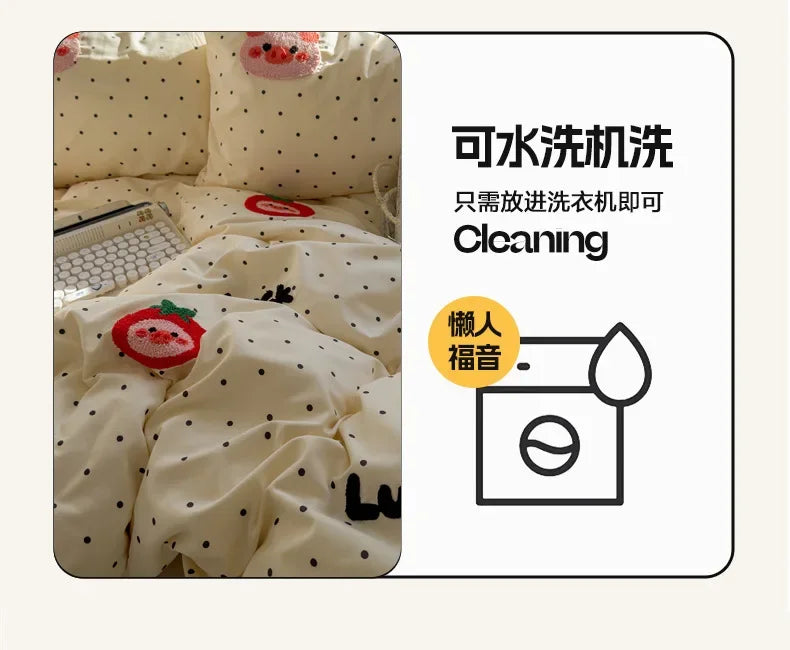 2025 new student cartoon washed cotton towel