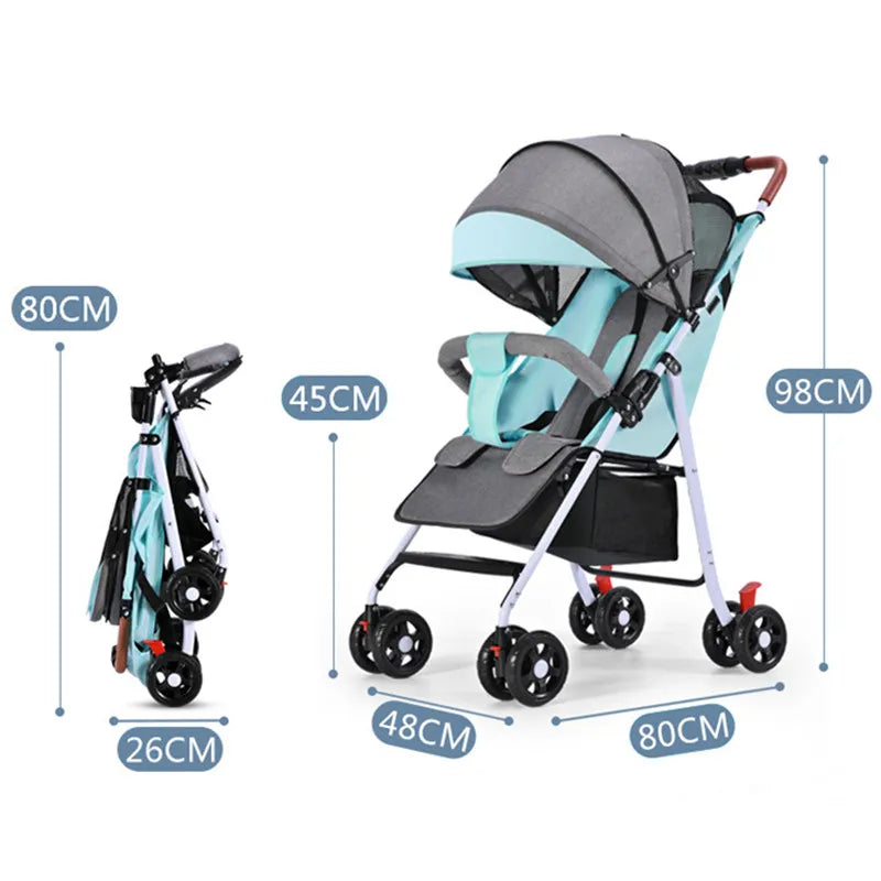 Lightweight Baby Stroller Foldable Seat