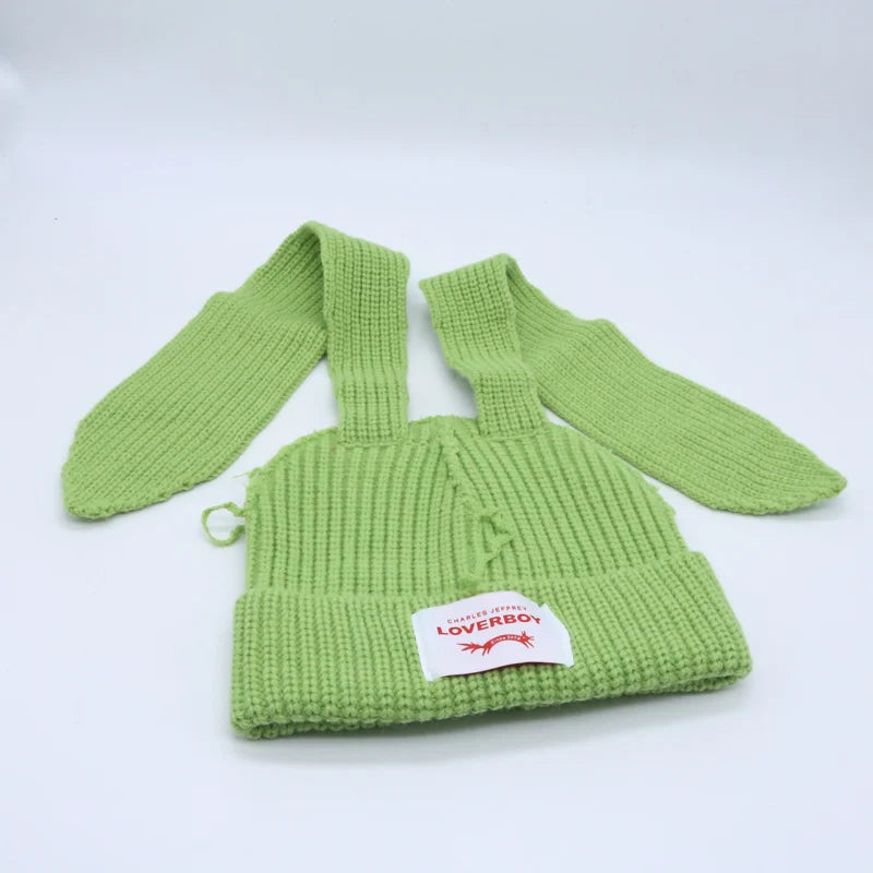 Long fox Ears Knitted Hat