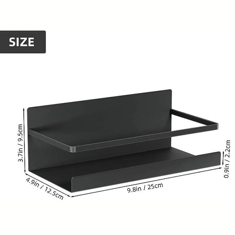 Magnetic Spice Rack Fridge Organizer Shelf