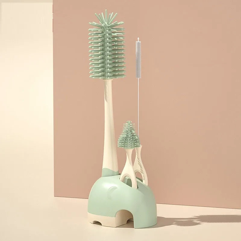 Baby Silicone Bottle Brush Set