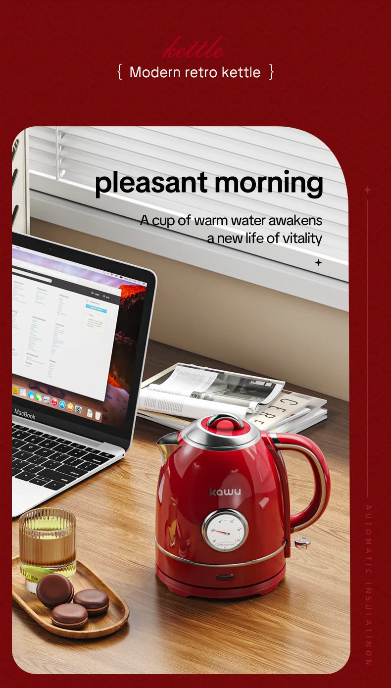 European-style retro electric kettle