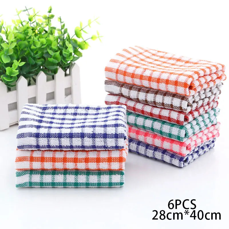 6PCS Cotton Kitchen Towel