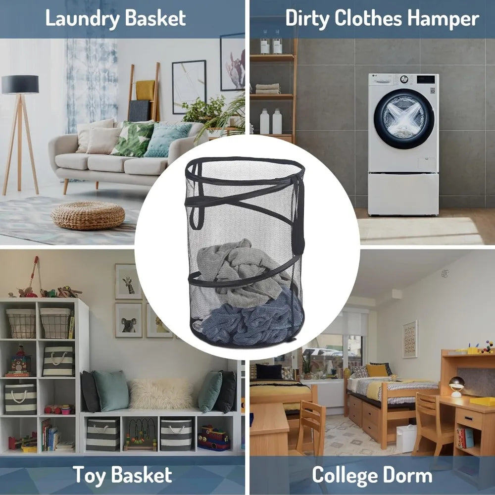 Folding Dirty Laundry Sorting Basket