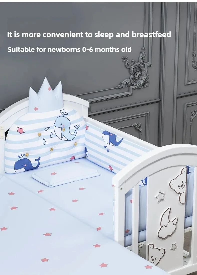 New Solid Wood Baby Crib