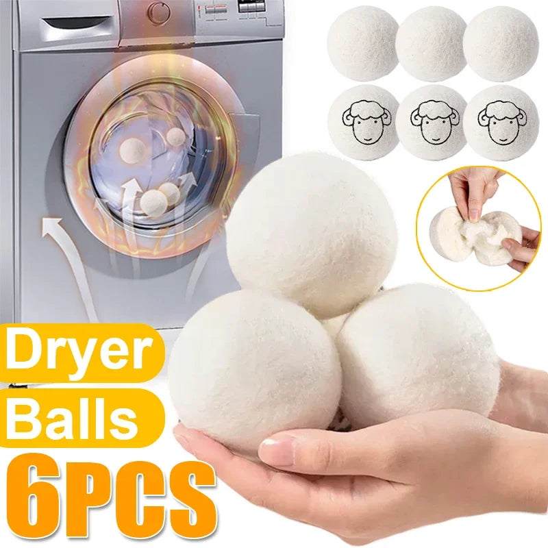 Wool Dryer Balls Reusable Fleece Laundry Ball