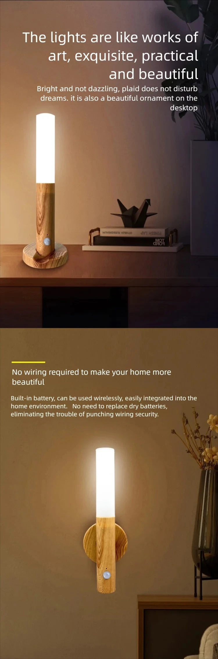 LED Night  Human Induction USB Charging Light