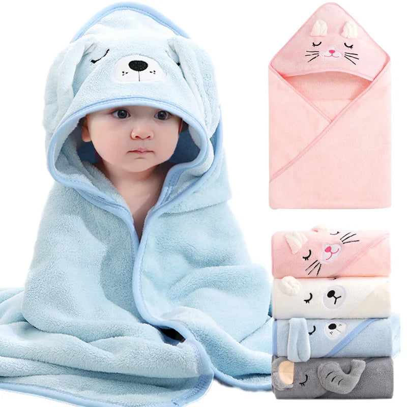 Baby Bath Towels Soft Newborn Hooded Towel
