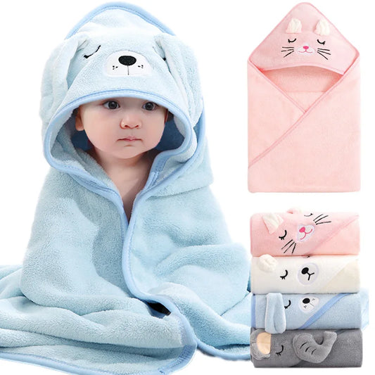 Baby Bath Towels Soft Newborn Hooded Towel