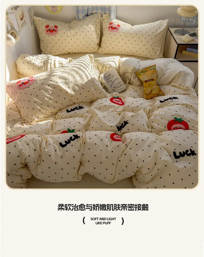 2025 new student cartoon washed cotton towel