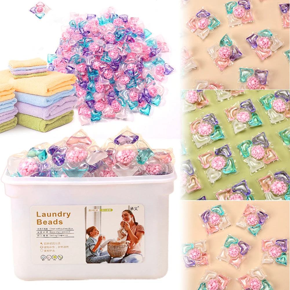 50Pcs 5 in 1 Laundry Scent Fragrance Beads Detergent