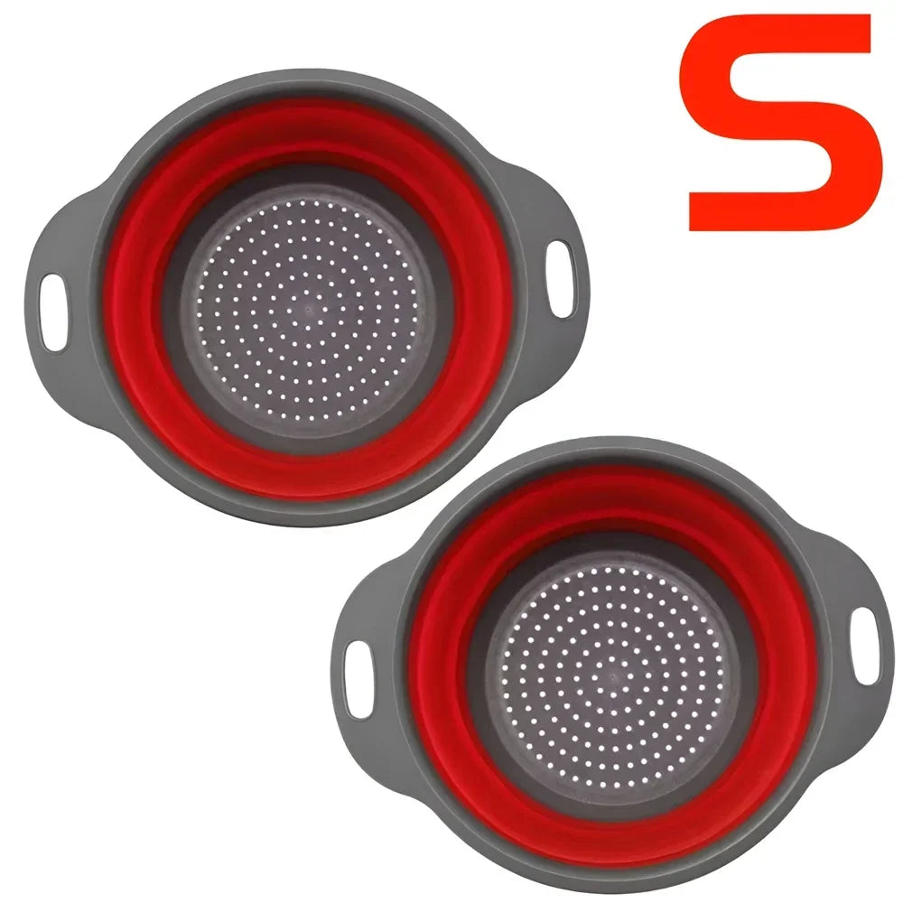 Round Collapsible Colander Silicone