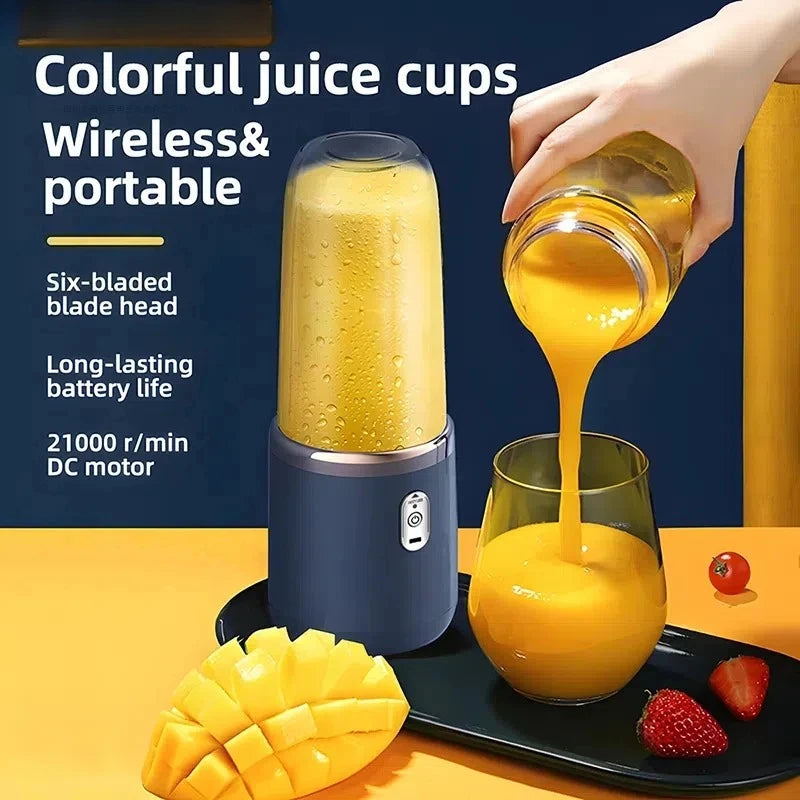 Portable Blender Bottle Electric 6 Blades