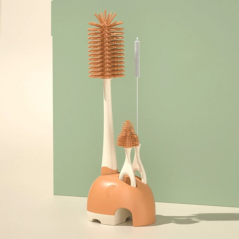 Baby Silicone Bottle Brush Set