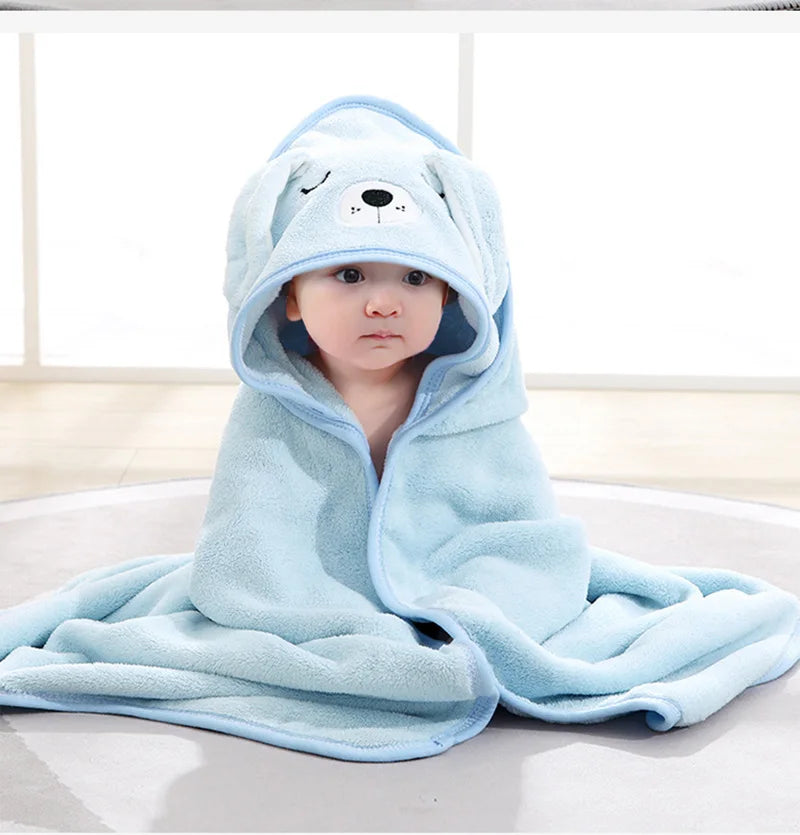 Baby Bath Towels Soft Newborn Hooded Towel