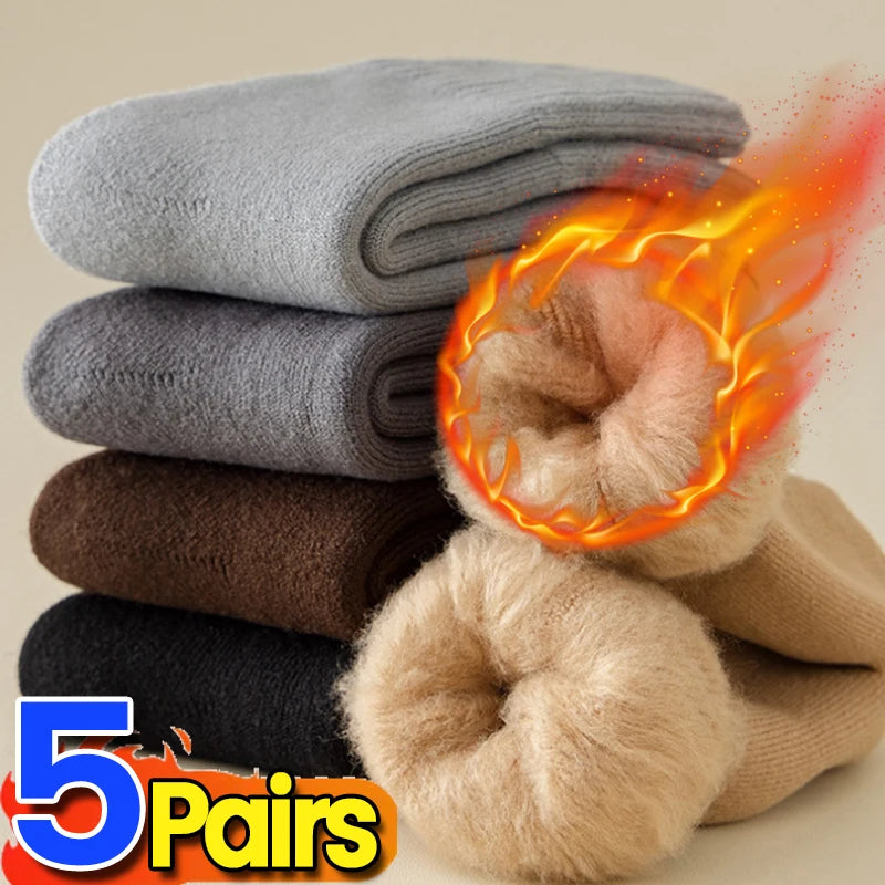 Thick Fuzzy Wool Socks