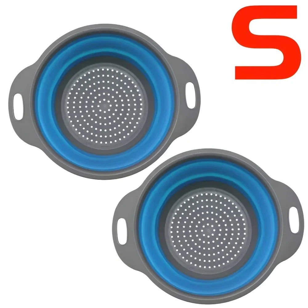 Round Collapsible Colander Silicone