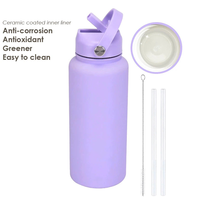 Water Bottle With Straw