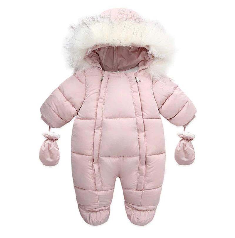 Winter Baby Jumpsuit With Glove