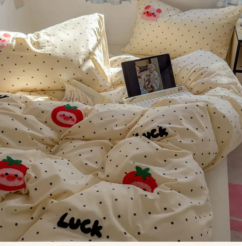 2025 new student cartoon washed cotton towel