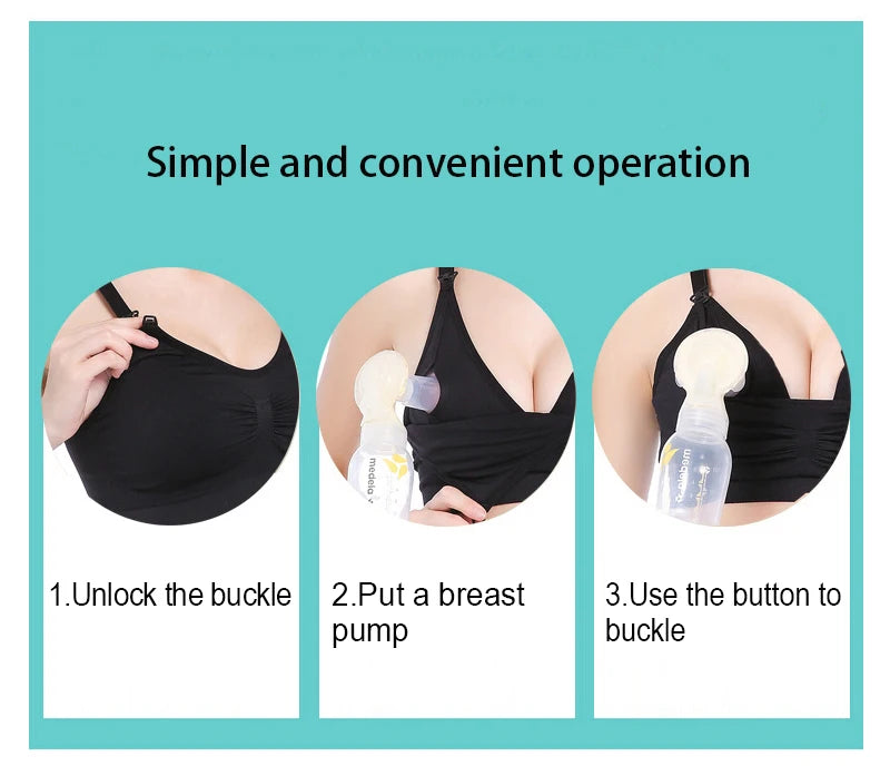 Hand Free Pumping Nursing Bra Breastfeeding