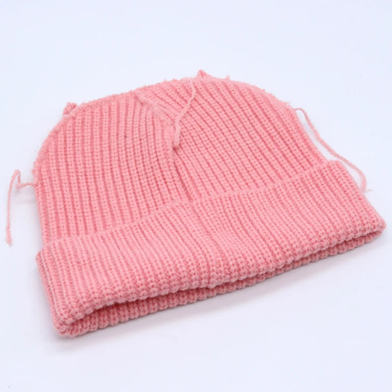 Long fox Ears Knitted Hat