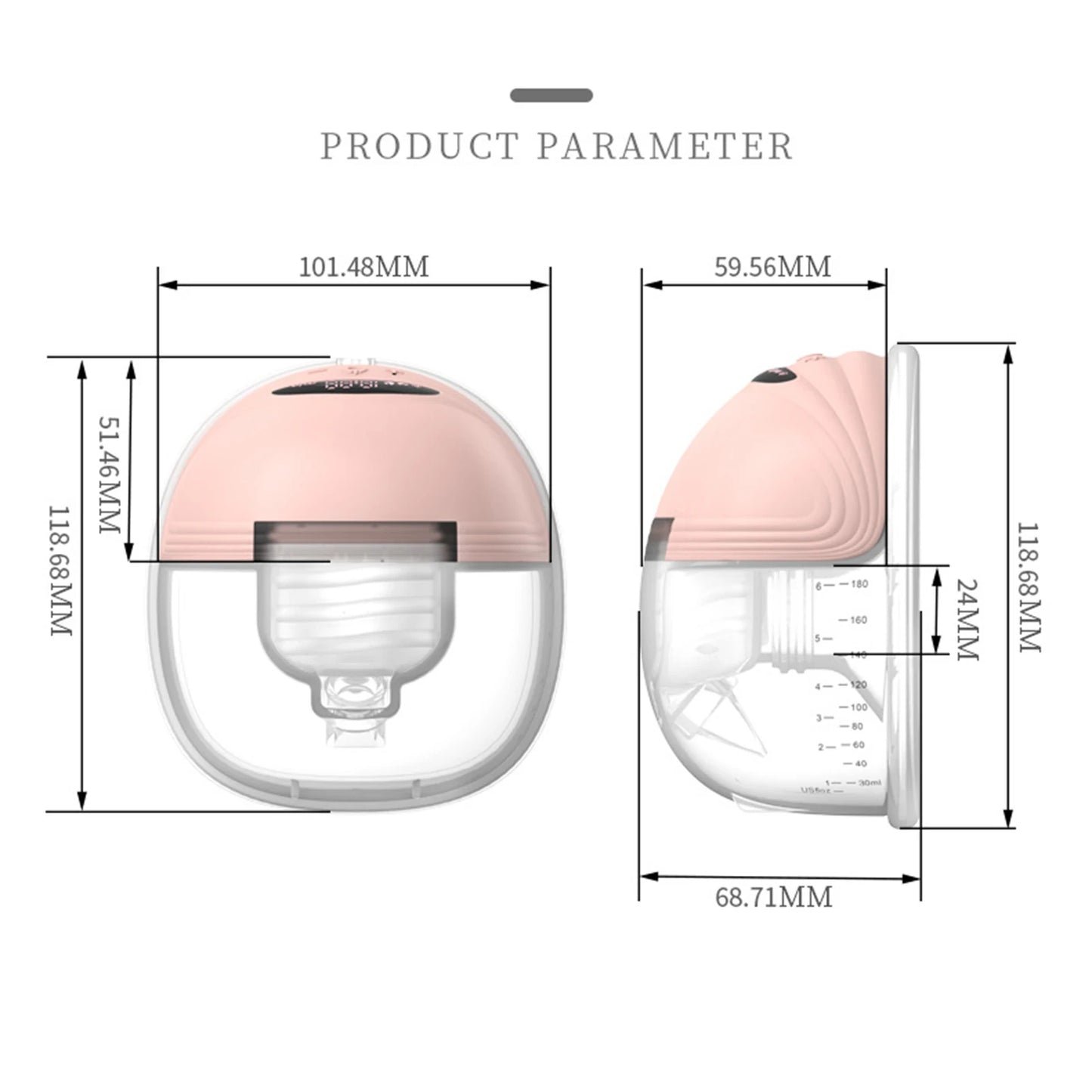 Portable Electric Breast Pump Wearable for Breastfeeding Hands Free