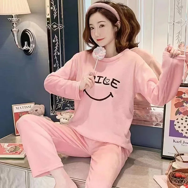 Warm Sleepwear for Winterthickened