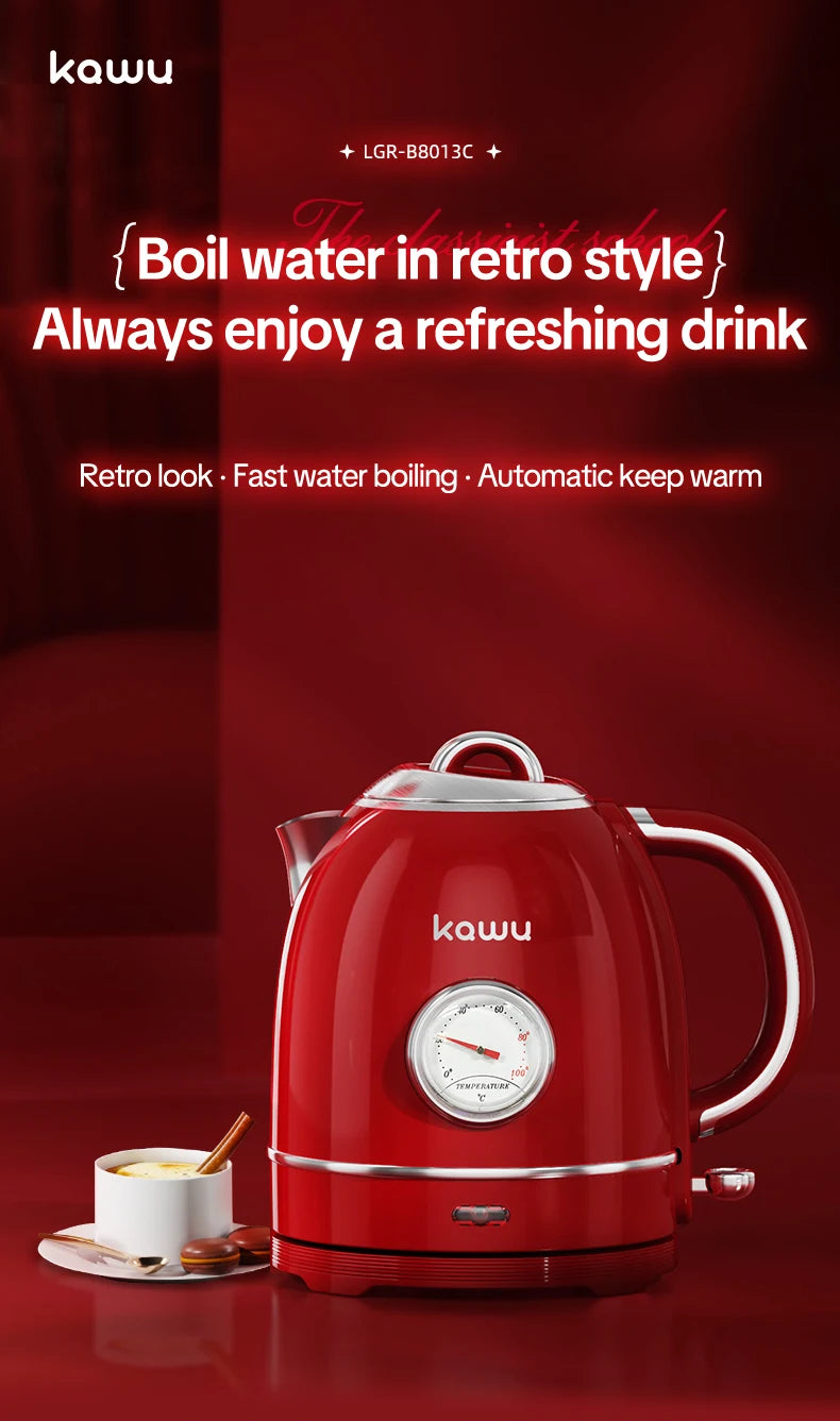 European-style retro electric kettle