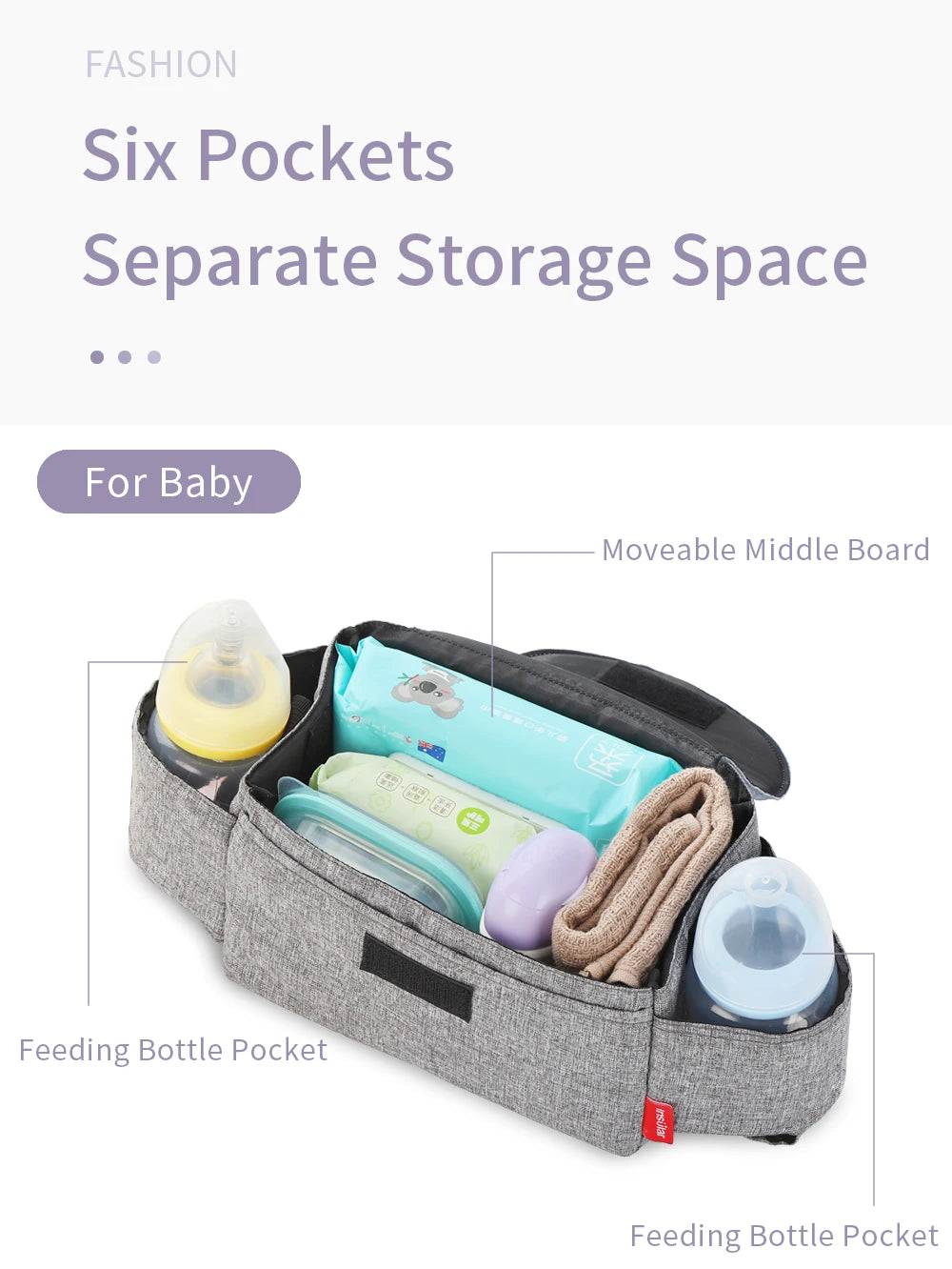 Insular Diaper Bag Baby Milk Bottle