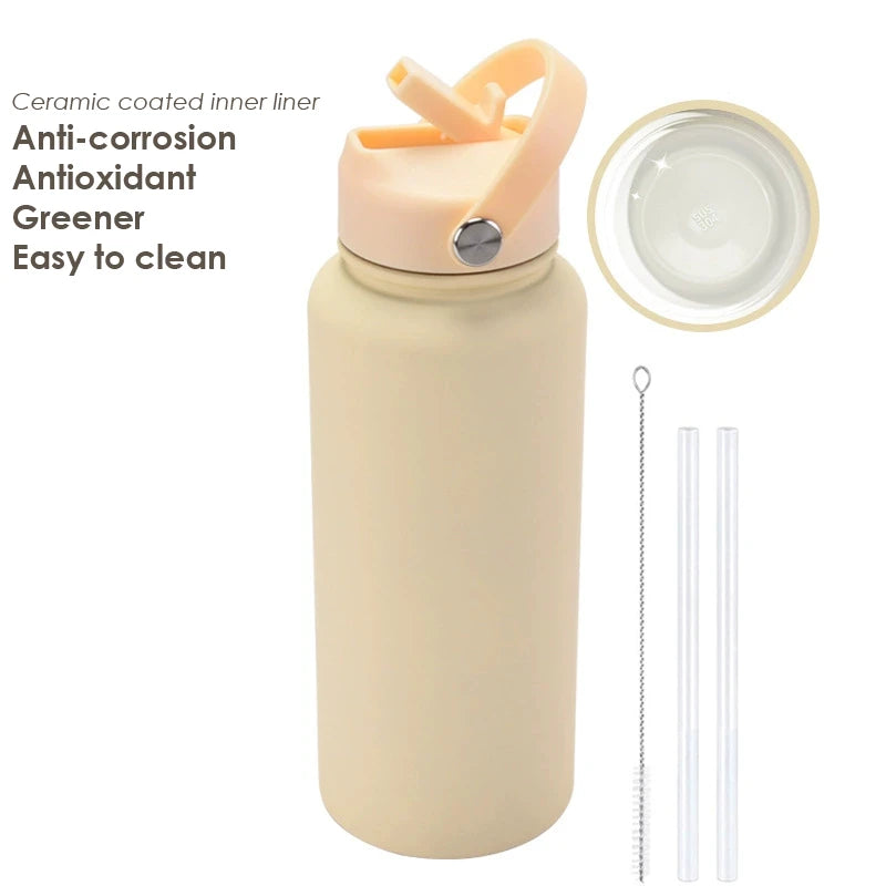 Water Bottle With Straw