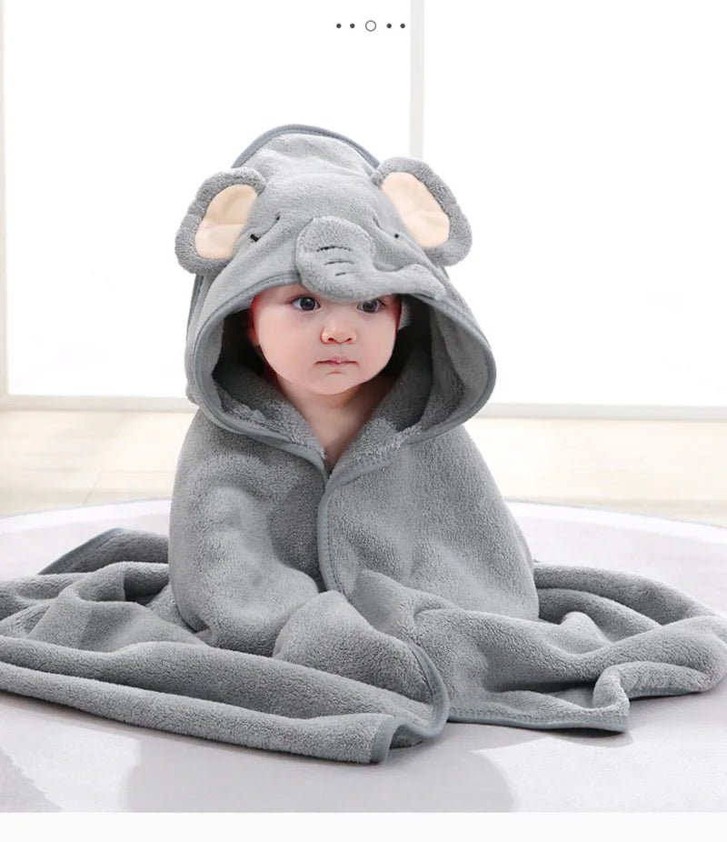 Baby Bath Towels Soft Newborn Hooded Towel