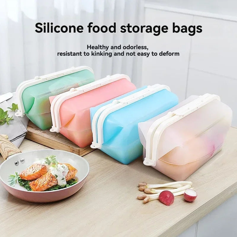 Silicone Travel Premium Reusable Food Storage Bags