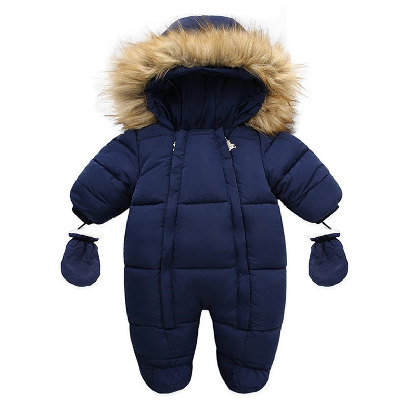 Winter Baby Jumpsuit With Glove