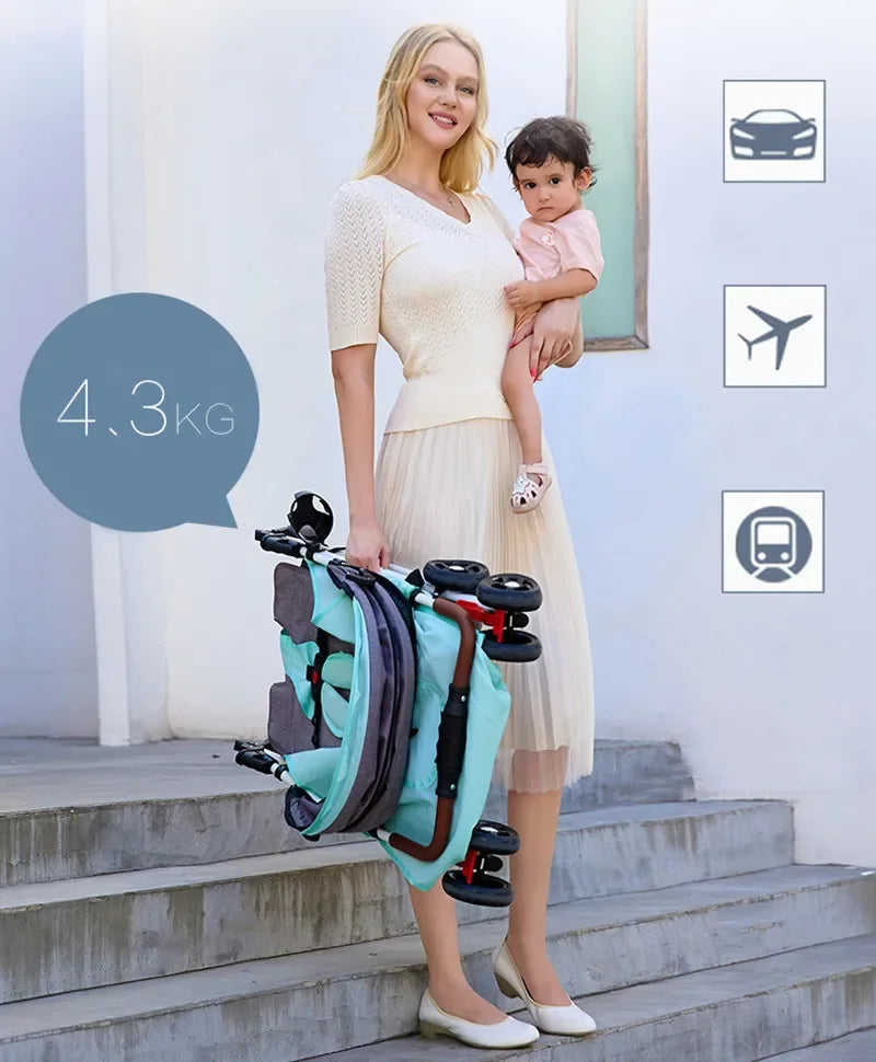 Lightweight Baby Stroller Foldable Seat