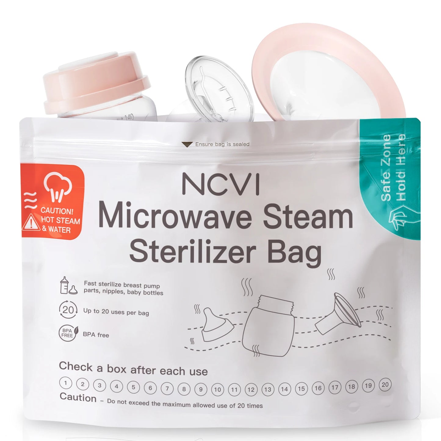 Microwave Steam Sterilizer Bag