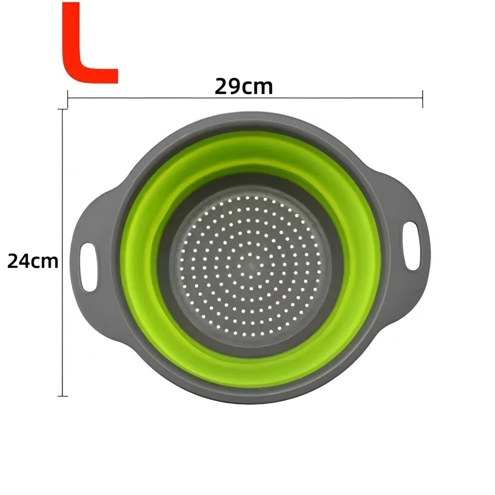 Round Collapsible Colander Silicone