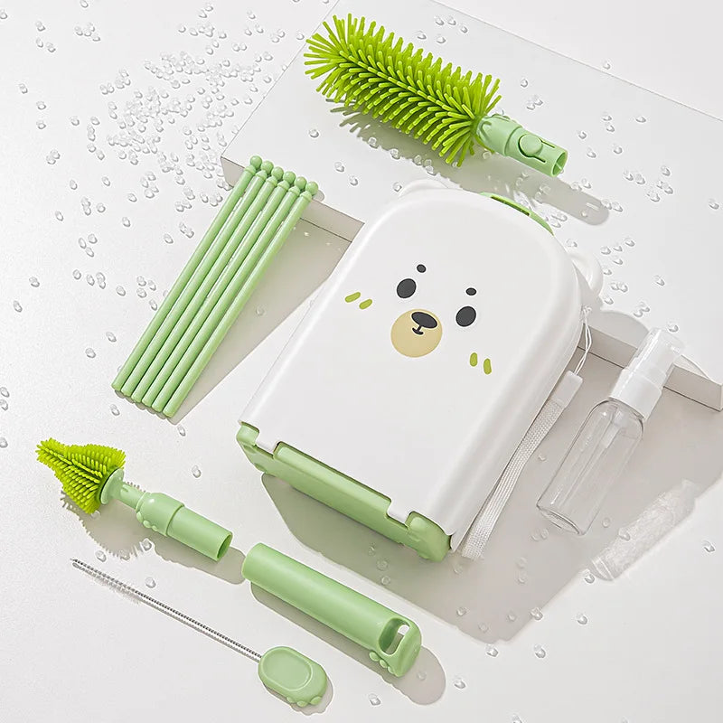 Travel Baby Bottle Brush Set