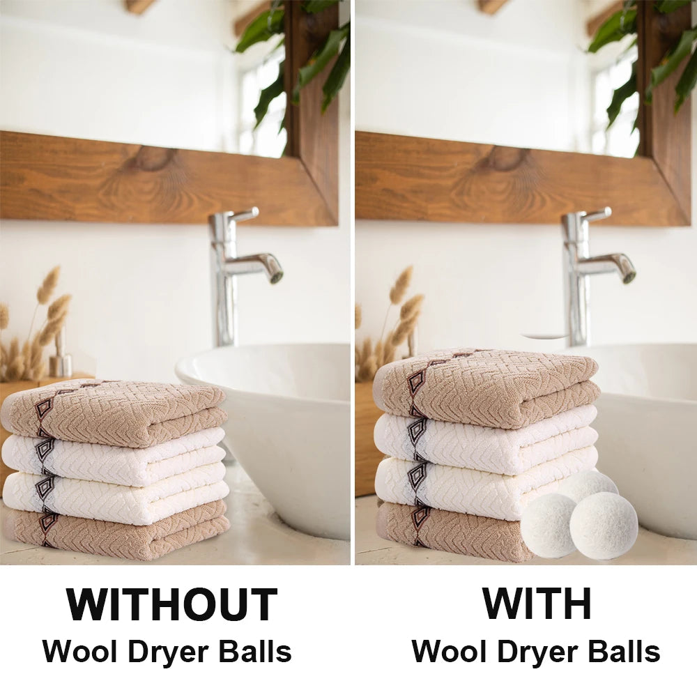 Wool Dryer Balls Reusable Fleece Laundry Ball