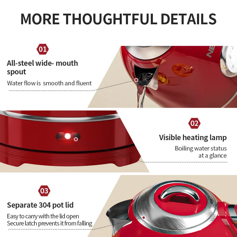 European-style retro electric kettle